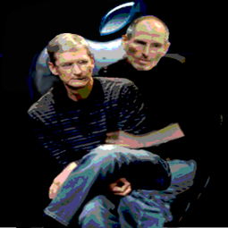 Apple Cox and Jobs icon