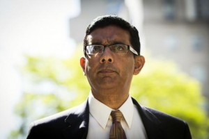 Conservative commentator and best-selling author, Dinesh D'Souza exits the Manhattan Federal Courthouse after pleading guilty in New York