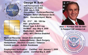 ID card Bush