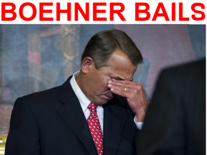 Boehner bails