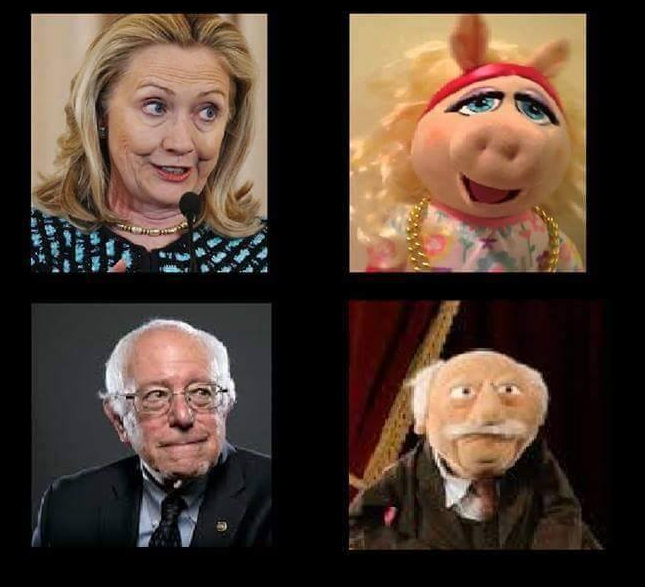 muppets sanders hillary