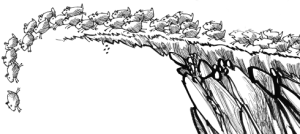 lemmings-off-a-cliff