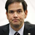 Republican presidential candidate, Sen. Marco Rubio, R-Fla. pauses while speaking during a technology roundtable at the Switch Innovation Center, Friday, May 29, 2015, in Las Vegas. (AP Photo/John Locher)