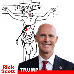 Cruz Crucifiction Rick Scott