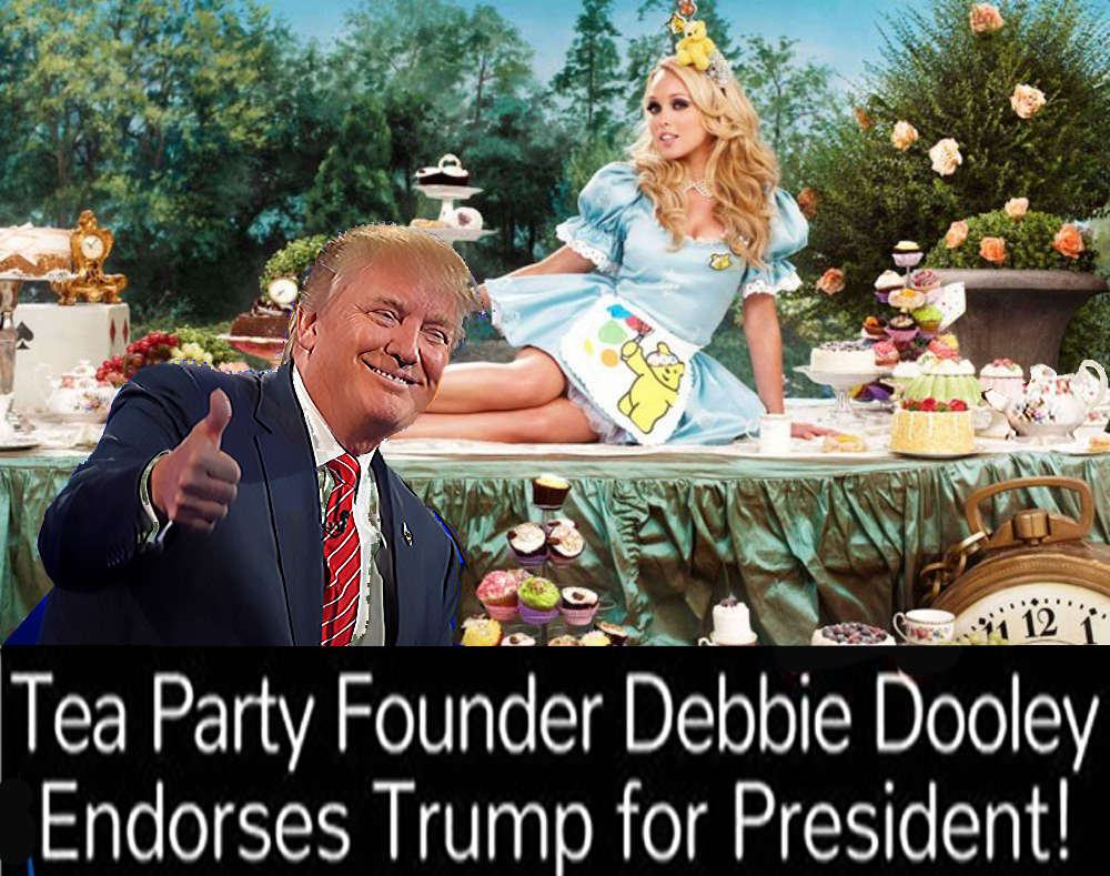 Donad Joins the Tea Party Debbie Doley Trump