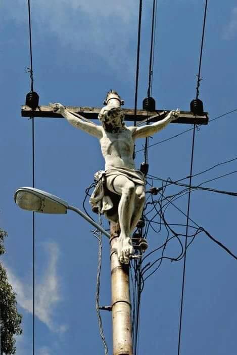 Jesus on the pole