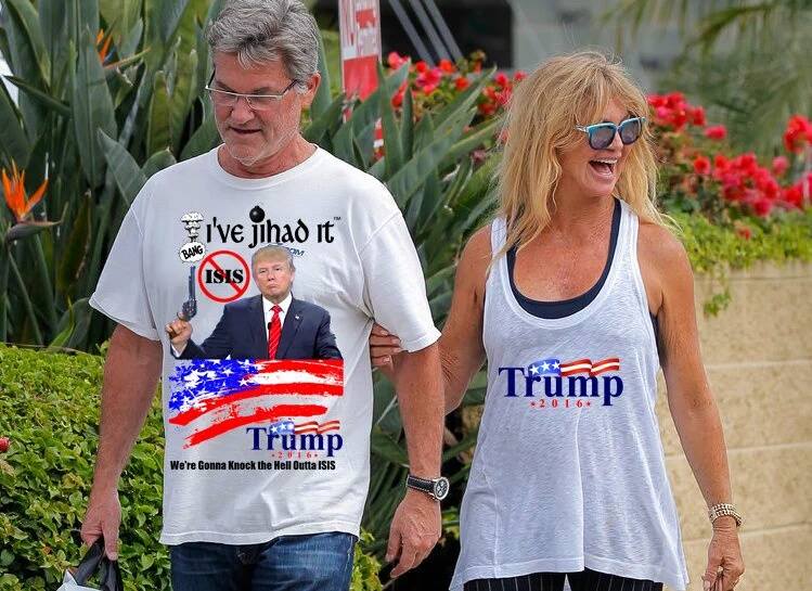 Kurt Russell and Goldie Hawn endorse Trump. 