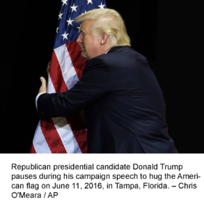 Trump and Flag