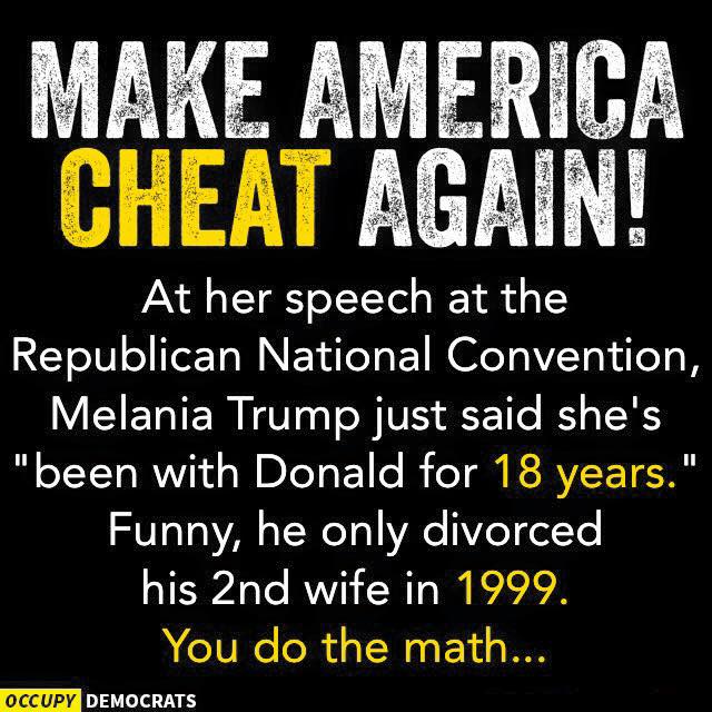 Trump cheats