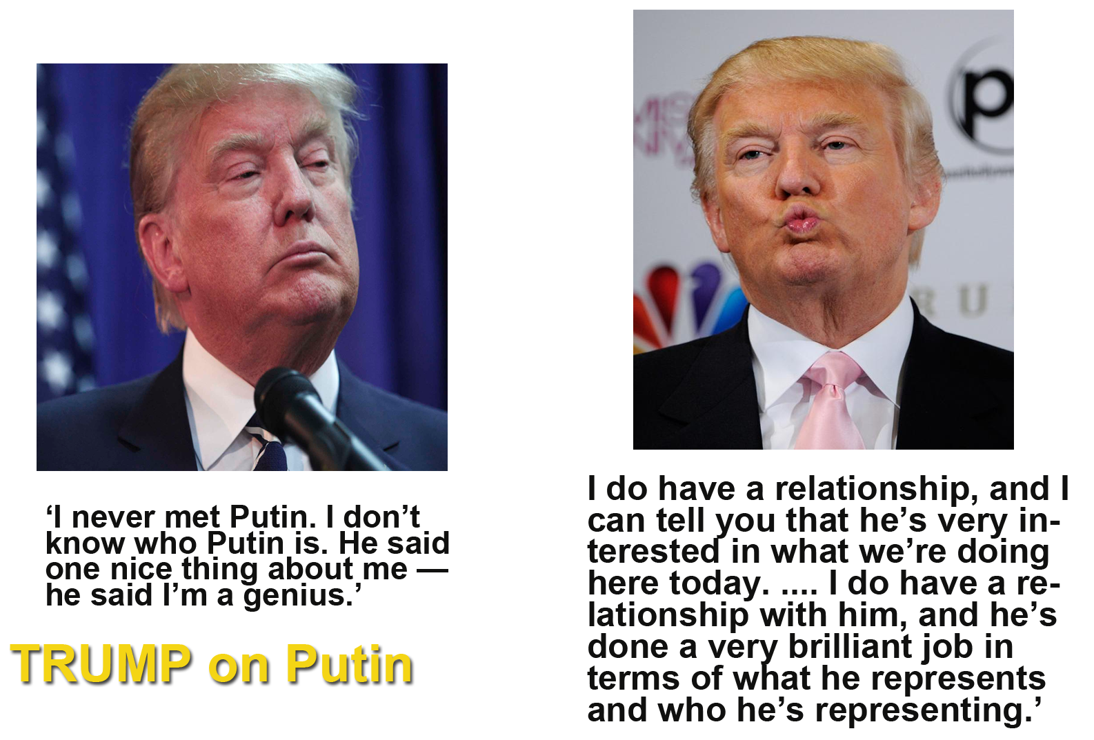 Trump on Putin