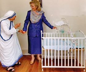 Hillary and Mother Theresa