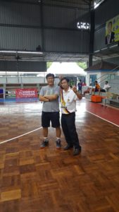Coach and General manager. Coach told me that he wanted me to save me for the next two games, against bigger teams. 