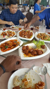 Great food, seafood/bbq pork fried rice, Mongolian fried chicken, lemon chicken, sweet and sour fish, fried squid, and deer meat that tasted like Mongolian beef. Avery didnt like it.