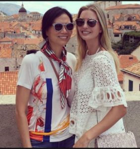 rump recently posted a photo of daughter Ivanka hanging out in Croatia with Wendi Deng, the rumored girlfriend of Russian President Vladimir Putin. 